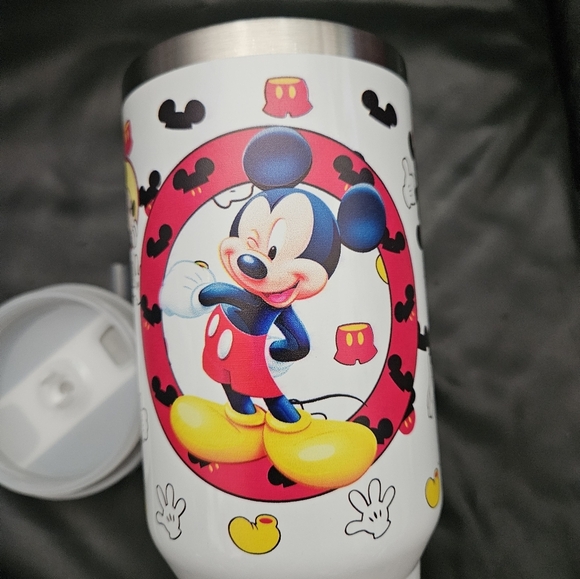 Mickey Mouse Travel Tumbler Stainless Thermos Cooler Mug  Steel NEW - Picture 4 of 9